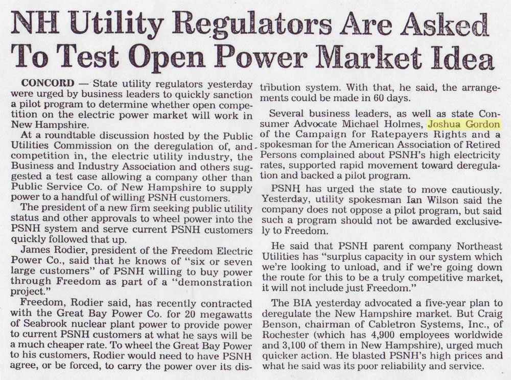 NH Utility Regulators